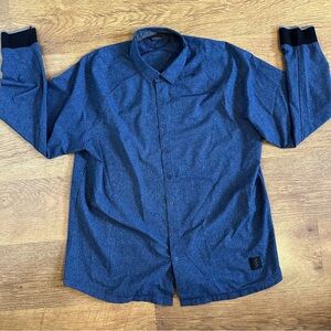 Adidas Adicross Navy Casual Button Down Shirt